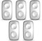 Télécommande universelle WHY EVO NOA MINI à 4 boutons - Programmable code fixe ou code tournant - Fréquences 433 ou 868 mhz - Pour portails et porte de garage (Gris Pure Lot de 5 télécommandes)