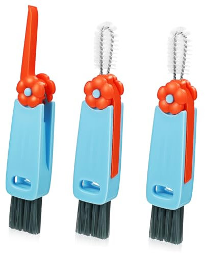 Cabilock Thorough Cleaning Bottle Brush 3 Pcs Cup Lid Brush Set Straw Cleaner Brush for Bottles Cups Easy to Use