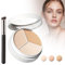 Three Color Concealer, 2025 Neuer Abdeckstift Gesicht, Cream Pickel Abdeckstift, Deckt Akne, Akneflecken, Augenringe und Stumpfes Gesicht (3 Farben, L)