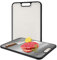 Zikenis Schneidebrett, großes Edelstahl schneidebrett,Reisschalen-Faser,Cutting Board mit Saftrutsche,rutschfester Griff,für Fleisch,Brot,Gemüse,Obst Schneiden,BPA Frei