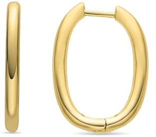 LUXENTER Ohrringe mit 18-karätigem Gold - Madya, Medianos, Metall, Kein Edelstein