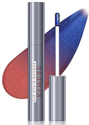 KIMUSE Lip Stain Masque, Lip Stain Peel Off Long-Lasting, Hydrating, & Smudge-Proof Lip Color with Highly Pigmentation, Natural Matte Finish Peel Off Lipstains