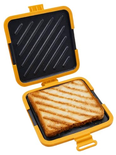 Lawnrden Microwave Toasty Sandwich Maker, Microwave Toastie Sandwich Maker Non-stick Press Dishwasher & Oven Safe Toaster, No Electricity