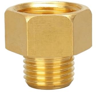 Pipe Reducer Brass Pipe Hex Nipple Fitting Quick Coupler Adapter, 1/8'' 1/4'' 3/8'' Female to Male Threaded Bushing Reducer(1/2inch*1/2inch)