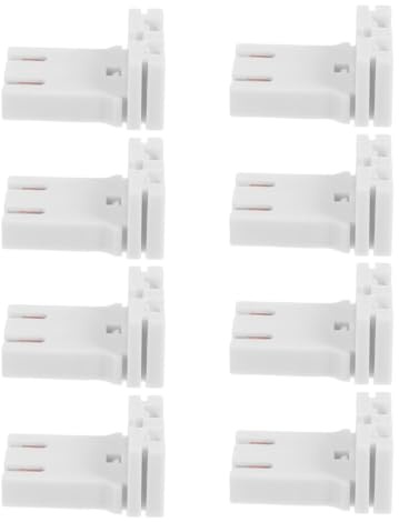 Ciieeo 8 Stück Teiliges U förmiges Lampenfassung Kompatibel mit Leuchtstoffröhren Platzsparendes Steckdesign für Büro Fabrikbeleuchtung Langlebiger PC materialsockel