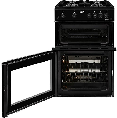 Beko KTG611K 60cm Gas Cooker with Full Width Gas Grill - Black