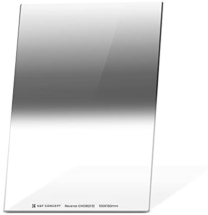 K&F Concept Nano-X Verlaufsfilter GND8 Reverse 0,9 (3-Blenden) 100x150mm Rechteckfilter aus Optisches Glas mit 28 Nano-Beschichtung
