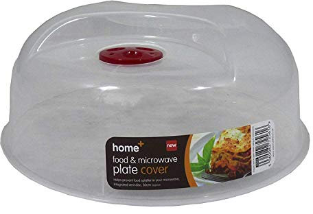Home+ 3 X Large Ventilated Microwave Food Plate Dish Cover - Polypropylene, Polyethylene - Snap Closure - Microwave Container Lid
