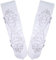 Asudaro Damen Fasching Kostüm Spitzenhandschuhe Satin Brautkleid Handschuhe Stulpen für Hochzeit, Oper, Ball, Fasching, Karneval, Tanzen, Halloween Kostümhandschuhe Brauthandschuhe