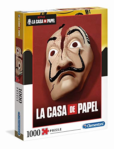 Clementoni 39533 La Casa de Papel – Puzzle 1000 Teile ab 9 Jahren, buntes Erwachsenenpuzzle mit kräftigen Farben, Geschicklichkeitsspiel für die ganze Familie, schöne Geschenkidee