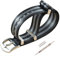 MZBUTIQ 20mm Schwarz/grau Uhrenarmband Sicherheitsgurt Nylon Watch Armband für Herren Damen Gebürstete Schnalle