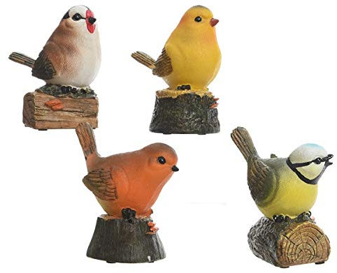 Gartenfigur Tierfigur Gartendekoration Dekoration Vogel Vögel Meise Höhe 12 cm - Stückpreis