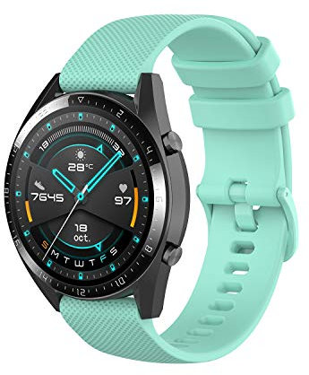 Wownadu 22mm Watch Strap Compatible for Garmin Forerunner 255/265, Venu 3, Vivoactive 4 Strap,Compatible for Fossil Gen 5/6 44mm Band Sports Silicone Replacement Pink