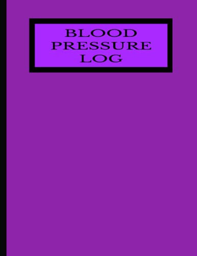 BLOOD PRESSURE LOG with Purple Cover (MEDICAL)