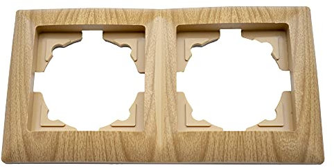 Gunsan Visage - Marco para 2 enchufes (madera de arce)
