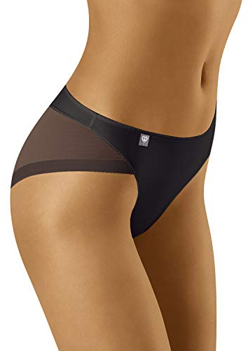 Wolbar Damen Slip Unterwäsche Unterhose Diamond 3517, Schwarz,L