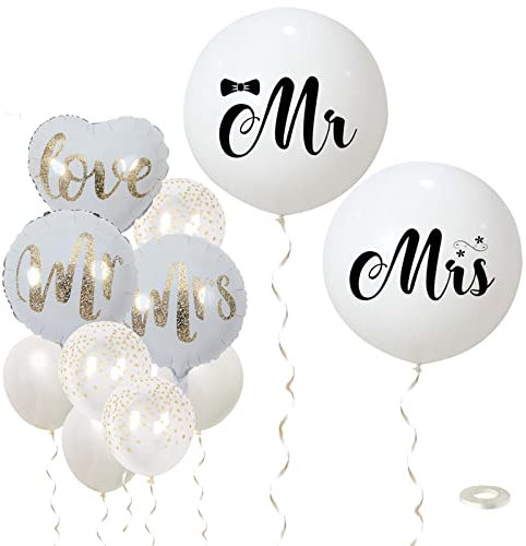 XXL 36 Mr Mrs Luftballons 18 Mr und Mrs Ballons deko Hochzeit Luftballons Hochzeitdeko