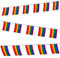 25 Flaggen Gay Pride Banner, 7m Regenbogen Flaggen Banner, Rainbow Flag Banner, Banner für Schwulenstolz Party Dekorationen, Karneval, Christopher Street Day, Mottoparty