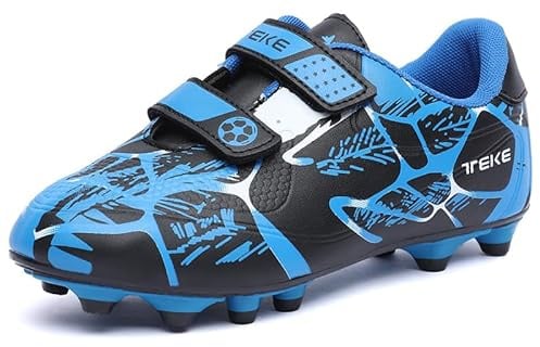 Hanani Kids Unisex Football Boots - Blue, Size 6 UK