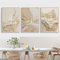 GLITZFAS Premium 3er Poster Leinwand Set, Boho Islamische Bilder Set OHNE Rahmen, Islamic Wandbilder Wandposter Kunstposter Deko für Wohnzimmer (Stil C,50 x 70 cm)