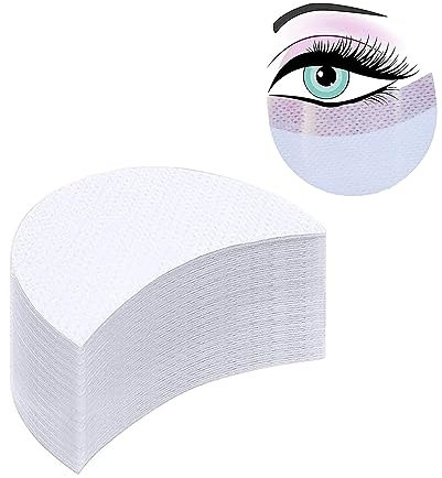 100 Blatt Augen Make-up Lidschatten Pads Lidschatten Patch Vorlage Gebogenes Design Lidschatten Schutz Make-up Augenpolster Aufkleber für Wimpernverlängerung Make-up Lippen-Make-up