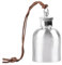 SPDYCESS Mini Petaca Redonda Hombres 1oz, Bolsillo Alcohol Botella de Acero Inoxidable, Whisky Frasco Regalo para Exteriores Fiestas Camping - Plata
