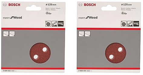 Bosch Professional 6tlg. Schleifblatt-Set für Exzenterschleifer Holz und Farbe (Ø 125 mm, Körnung 60/120/240, C430) (Packung mit 2)