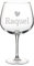 Wanapix | Verre Gin Tonic Personnalisable avec Nom | Verre Ballon/Cocktail | Cristal Gravé au Laser | Lavable au Lave-vaisselle | 70cl | Name