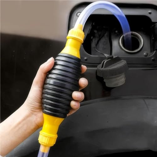 Hand Fuel Pump Car Fuel Tank Sucker Oil Transfer Fuel Pump Petrol Diesel Liquid Manual Pump Syphon Fuel Saver for Gas Gasoline Water Liquid Fish Tank (3M/9.9ft)