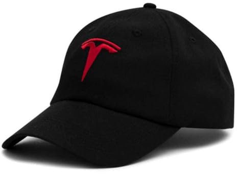 Baseball Cap Herren Snapback Cap für Herren Damen Unisex Tesla Baseball Caps für Herren Autofans Hüte,A