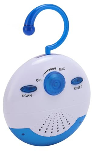 Waterproof Shower Radio, Portable Mini Shower 88‑108MH FM Radio, Built in Speaker Audio High Definition Radio Speaker for Bathroom Kitchen, Outdoor Use, Powered By 3 AAA Batteries