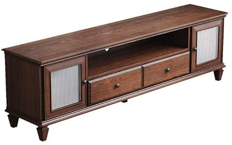 TV Schrank Fernsehschrank Moderner TV-Ständer, Wohnzimmer-TV-Medienkonsolentisch, stabiles Entertainment-Center mit 2 Schubladen, 2 Lagerschränken und 1 offenem Regal TV Stand TV-Möbel ( Color : C , S