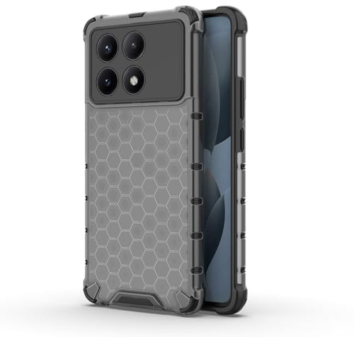 SEAHAI Cover per Xiaomi Poco X6 PRO 5G, Silicone Morbido Ultra Sottile Custodia, Ibrido TPU Cover Cuscino d'Aria Tecnologia Paraurti in Gel Custodia a Protezione Completa - Nero