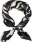 styleBREAKER Damen Halstuch mit Zebra Muster Animal Print und farbigem Rand, Tuch, Vierecktuch, Kopftuch 01016236, Farbe:Schwarz-Beige