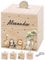 Bärenfreunde® - Personalisierte Spardose Kinder aus Holz mit Metallschloss - Spardose mit Namen mit kinderfreundlichem UV-Druck zum Sparen für Kinderträume (Safari Tiere Punkte)