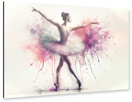 artboxONE Alu-Print 120x80 cm Balletttnzer in Aquarell von Knstler Paul Rommer