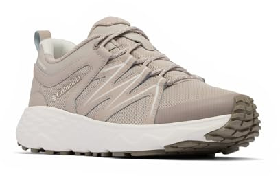 Columbia Women's Peakfreak Roam Waterproof, Waterproof Low Rise Trekking and Hiking Shoes, Soft Taupe/Sea Salt, 6