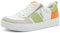 Tamaris Comfort Damen Sneaker flach mit Reißverschluss Freizeit, Mehrfarbig (Green Comb), 36 EU
