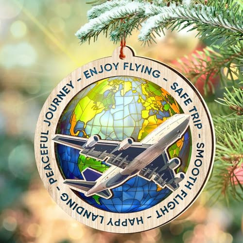 Geschenke für Flugzeugliebhaber – Beste Flugzeuggeschenke – Weihnachtsideen Geschenke für Flugzeugliebhaber – Flugzeug-Weihnachtsdekorationen – Flugzeug-Ornamente für Weihnachtsbaum –