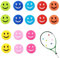 Fonyiunce 16 Stück Tennis-Vibrationsdämpfer, Vibrationsdämpfer Tennis für Tennisspieler, Happy Face Tennis Dämpfer, Lustige Vibrationsdämpfer Tennisschläger für Reduziert Schlägervibrationen