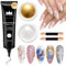 BISHENGYF Multifunctional 3D Nail Gel: No Wipe 15g 3d Gel for Nails and 2Pcs Glassy Pearl Chrome Nail Powder,Metallic Gold Chrome Nail Powder,5D Molding for Decoration Drawing Nail