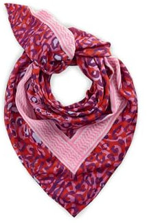 CODELLO Damen Dreieckstuch aus recyceltem Polyester mit Leo-Muster