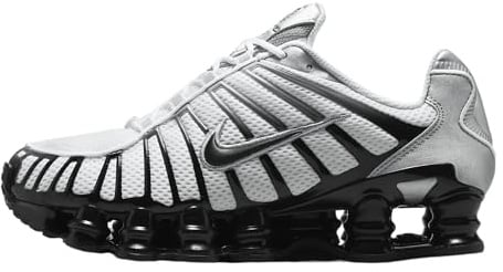 Nike Shox TL HQ4049-001 Laufschuhe, Metallic-Silber/Weiß/Grau/Schwarz (Metallic Silver/White/Wolf Grey/Black), 37.5 EU