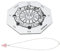 BESTonZON Set of Ornaments Desktop Decoration Astrology Divination Plate for Living Room