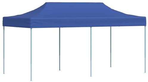 vidaXL Party-Zelt Blau 291 x 580 x 315 cm Oxford-Stoff, Garten und Terrasse, modernes Vordach, Event-Zelt, tragbarer Pavillon, Outdoor-Pavillon, Fest-Schattenspender, temporäres Schutzdach