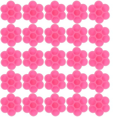 Gobelet de Colle 200 Pièces Rose en Plastique, pour Faux Cils | Réutilisable, Léger et Pratique, pour Usage Professionnel et Débutants Maquillage, Rangement Matériel