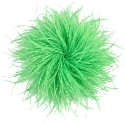 Baesics Federbrosche Damen - Feder Brosche zum Anstecken Ansteckblume | Aus echten Straußenfedern, federleicht und voluminös, 2-in-1 mit Nadel und Haarclip. Für Hochzeit, Fasching, Blazer, Kleid