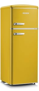 Severin RKG 8963 frigorifero con congelatore Libera installazione Giallo 206 L retro' vintage Cl. D