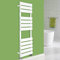 NRG 1200 x 450 mm Designer Flat Panel Heated Towel Rail Radiators Gloss White Bathroom Radiator