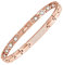 Magnetische Fußkettchen-Frauen-Schmerzlinderung für Arthritis mit 15pcs starken Magneten (Fußkettchen/großes Armband (24cm) (Roségold)
